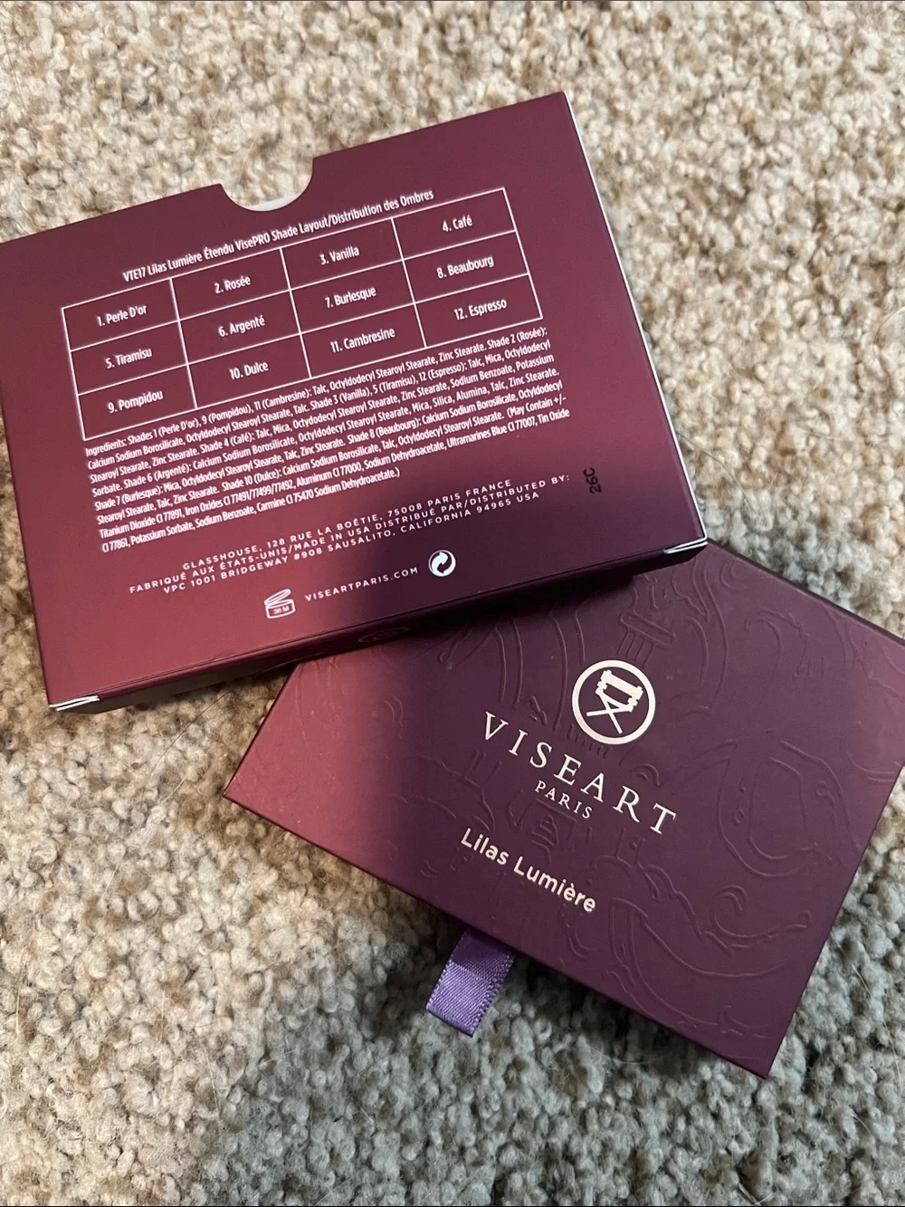 🗼VISEART Paris Lilas Lumière Eyeshadow Palette